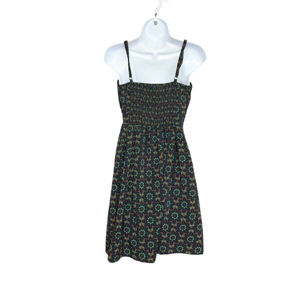 Kismet Dark Print Floral Sweetheart Strappy Sundress Dress Size M - Picture 3 of 5